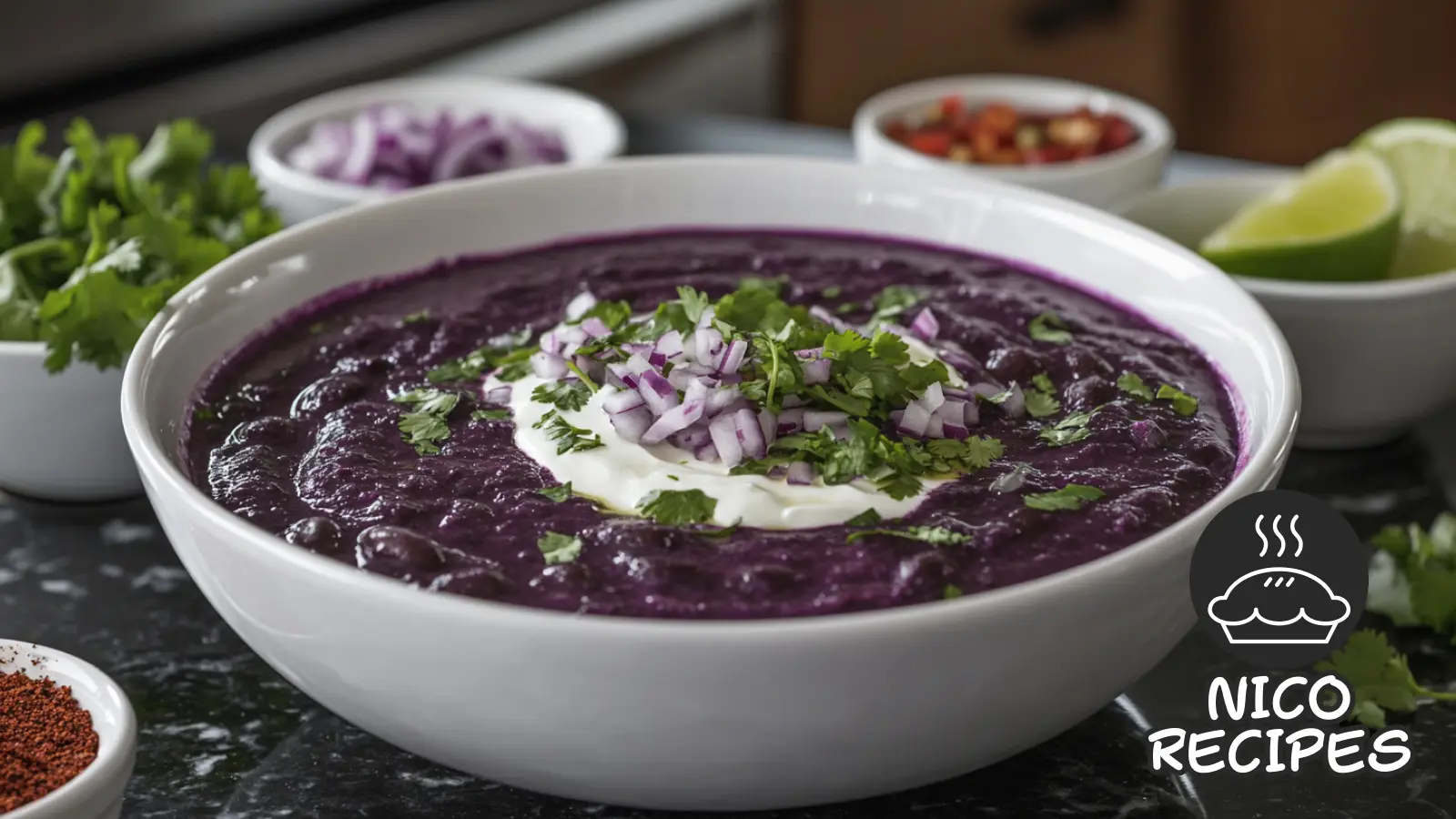 Purple Black Bean Soup Recipe