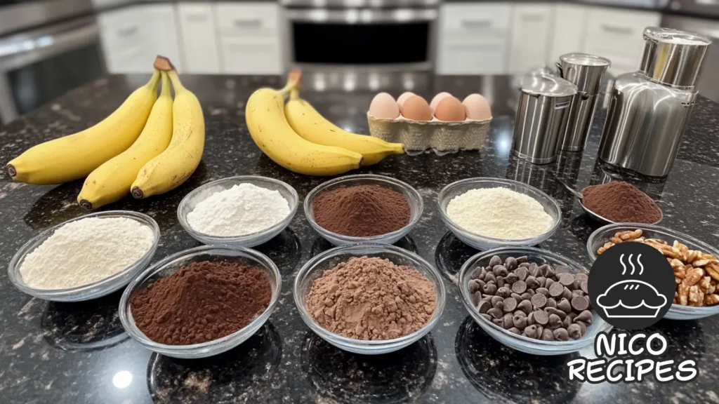 Banana Brownies Recipe Ingredients