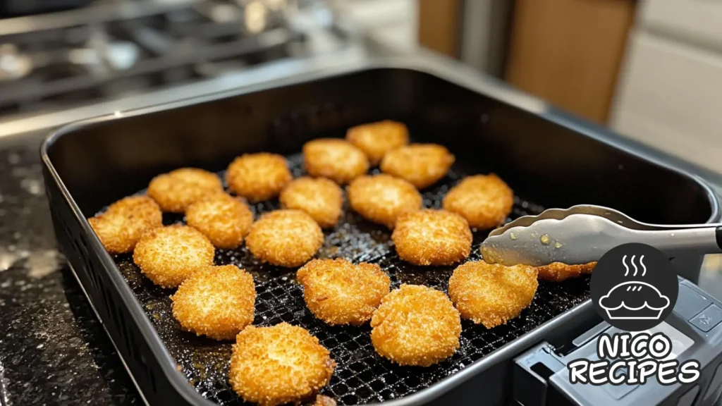 Dino Nuggets in an Air Fryer Cooking