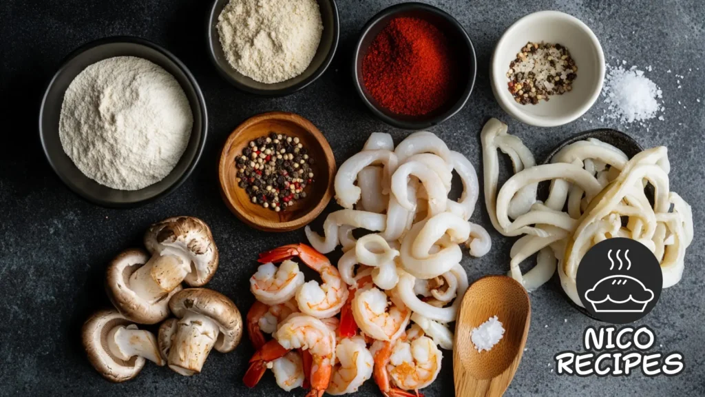 Seafood Mushroom Recipe Ingredients