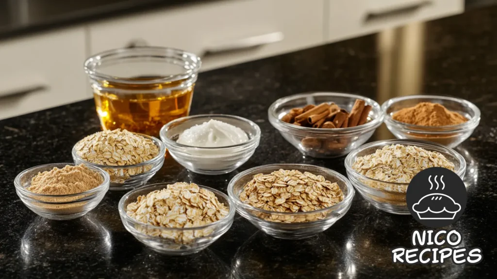 Frosted Oatmeal Cookies Recipe ingredients