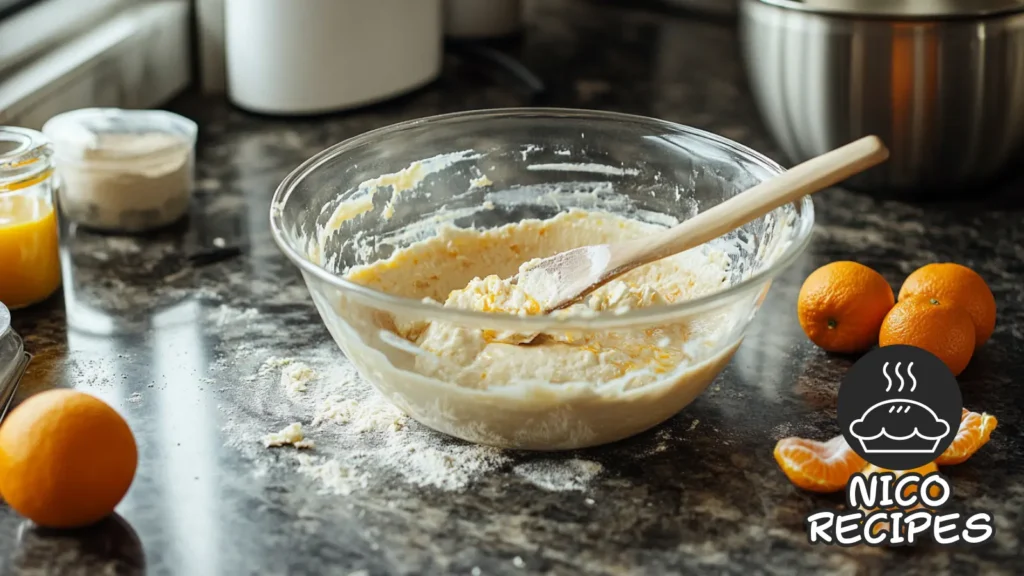 Mandarin Orange Tart Cooking