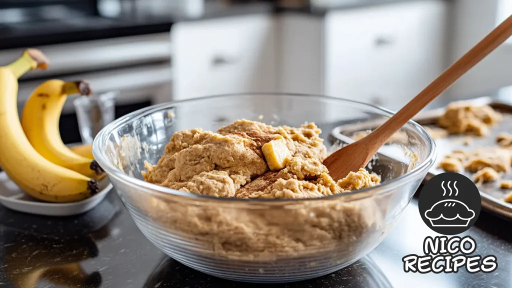 banana bread cookies cooking