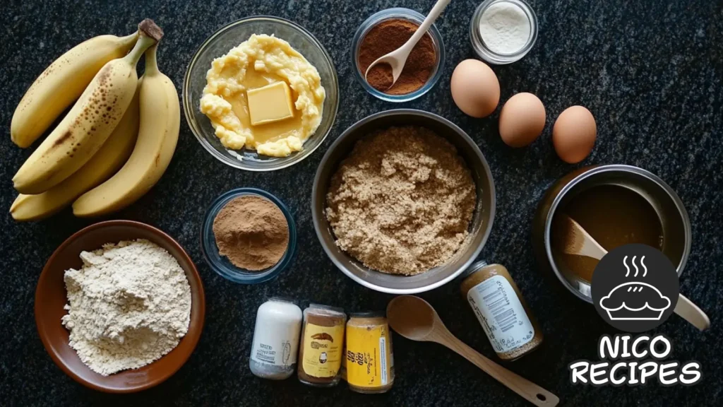 brown butter banana bread ingredients