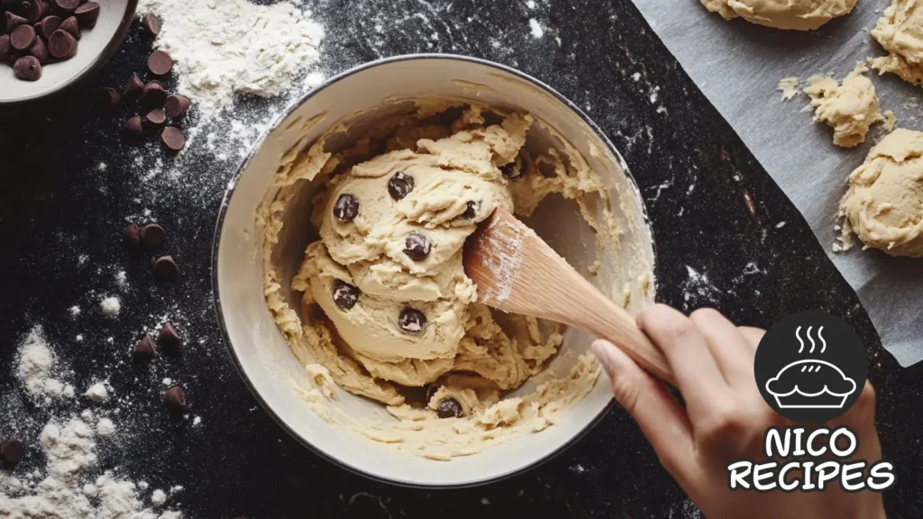 small batch chocolate chip cookies cooking