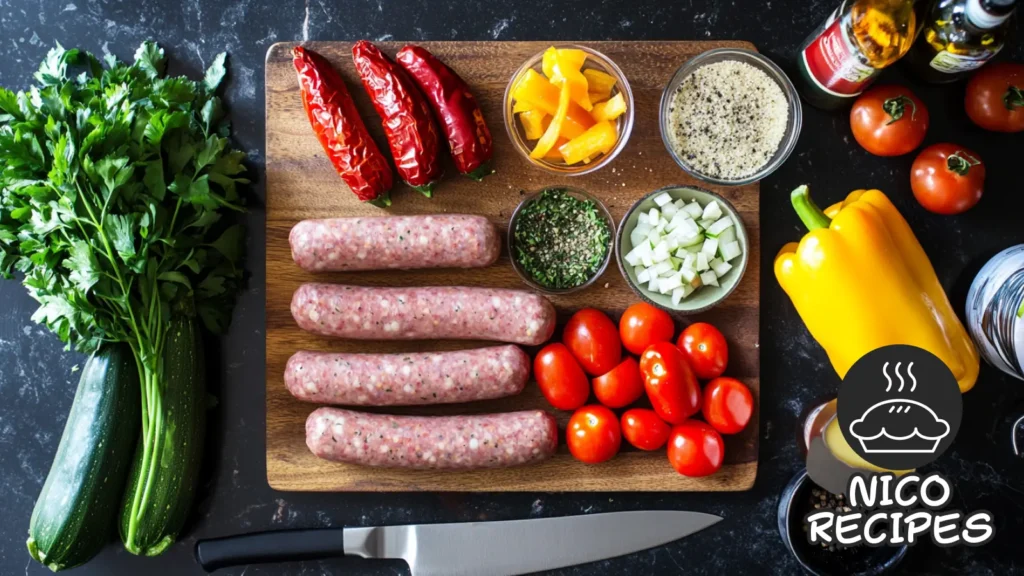 Baked Italian Sausage Ingredients