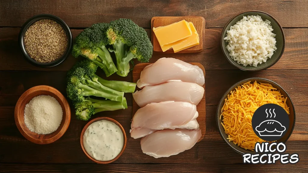 Chicken Broccoli Rice Casserole cooking