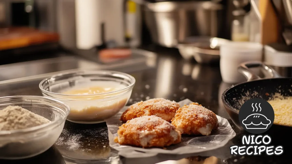 Chicken Parm Sandwich Cooking