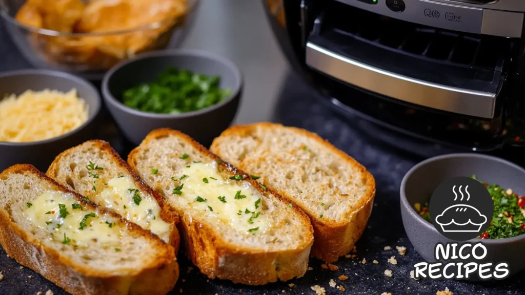 Garlic Bread in Air Fryer Cooking