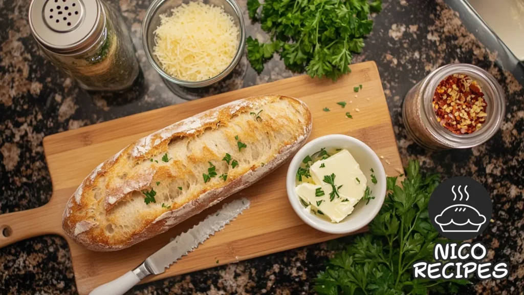 Garlic Bread in Air Fryer ingredients