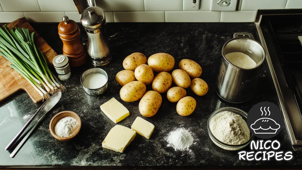 Mashed Potatoes and Gravy Ingredients