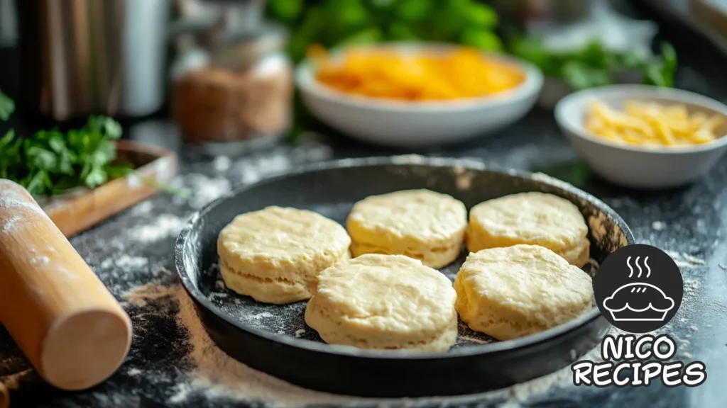 Sausage Biscuit Cooking