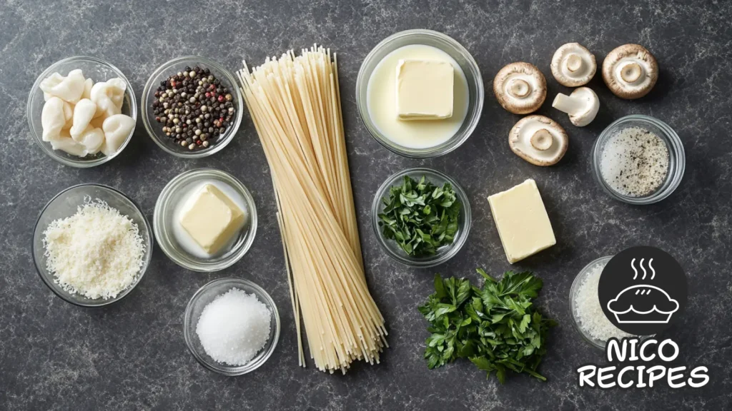 alfredo spaghetti ingredients