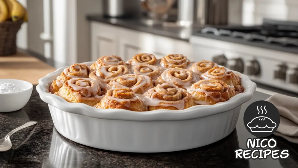 banana bread cinnamon rolls