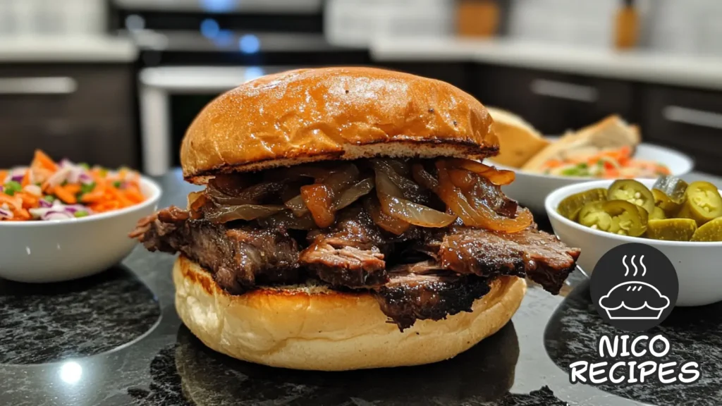 brisket sandwich variation