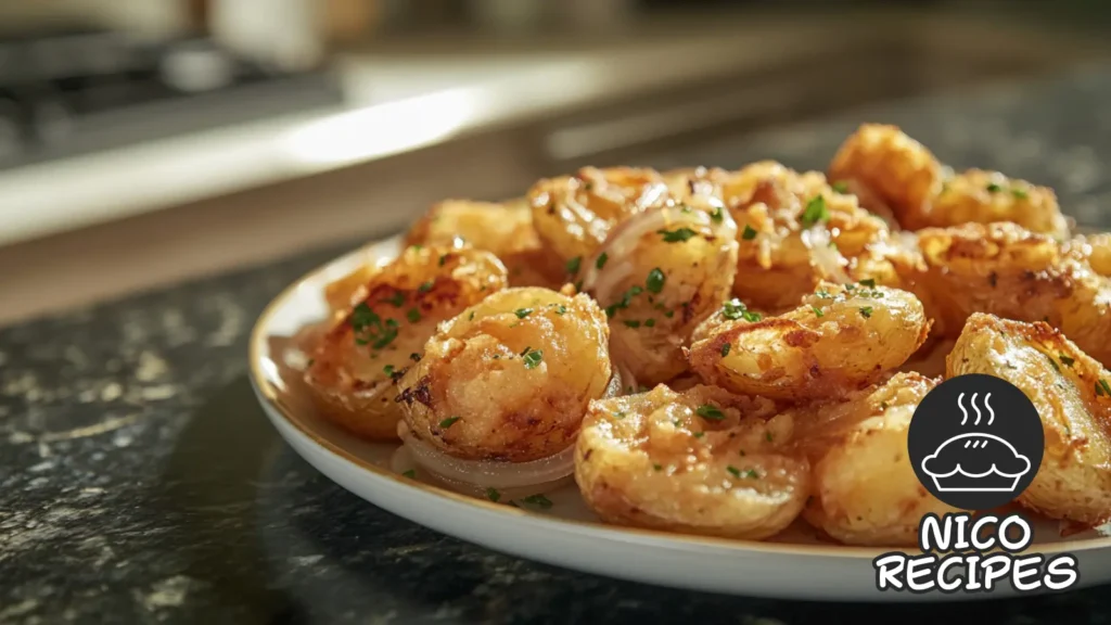 fried potatoes and onions