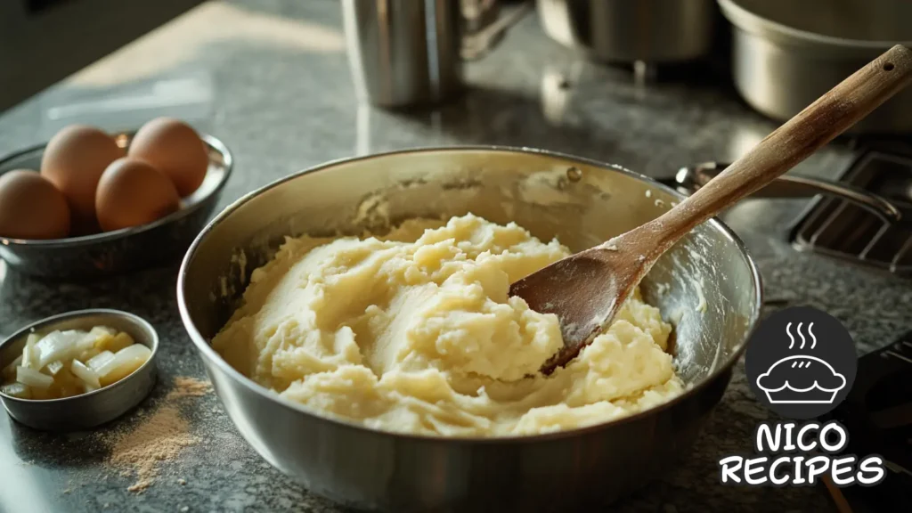 passover potato pie cooking