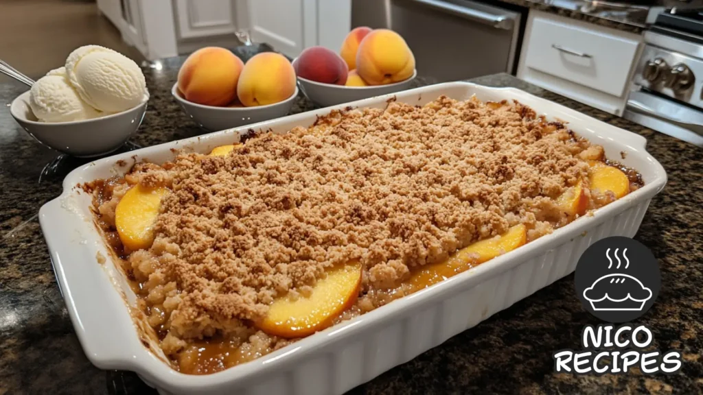 peach crumble recipe