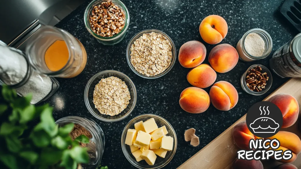 peach crumble recipe cooking