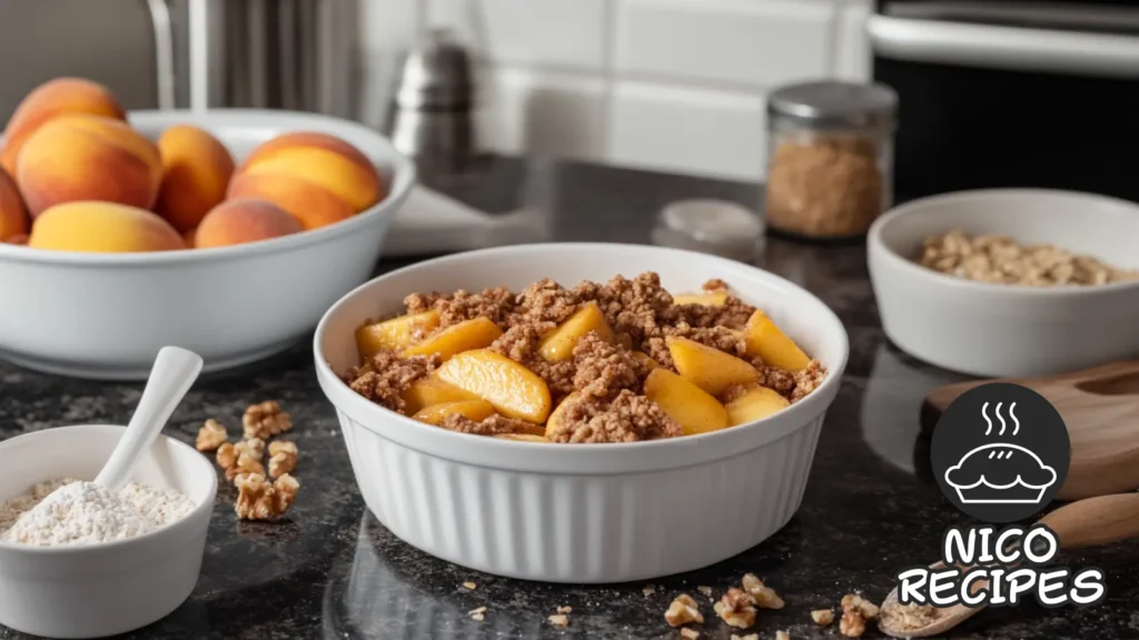 peach crumble recipe ingredients