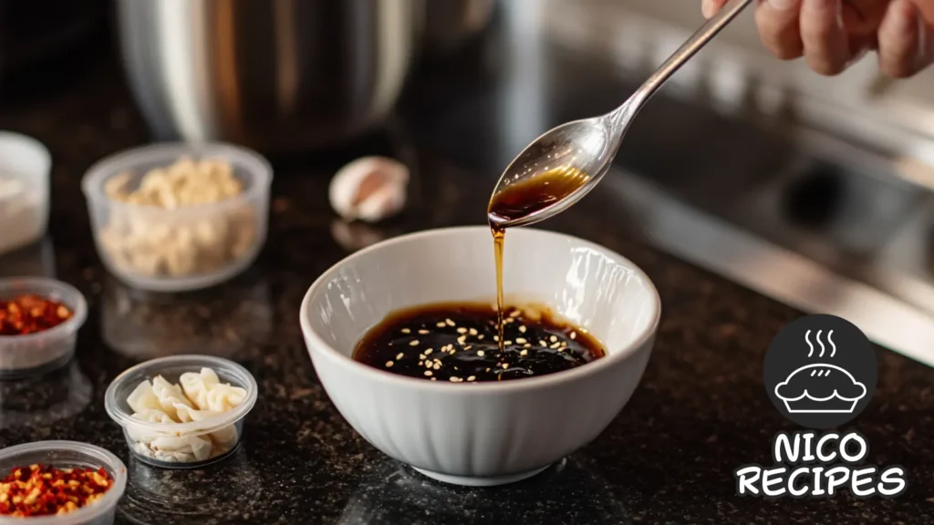 potsticker sauce cooking