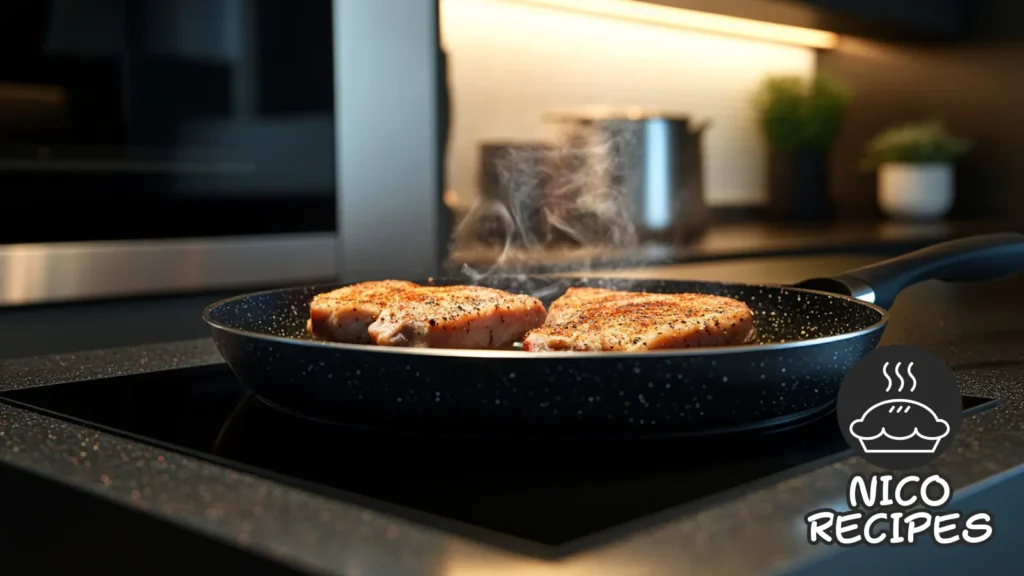 turkey chops cooking