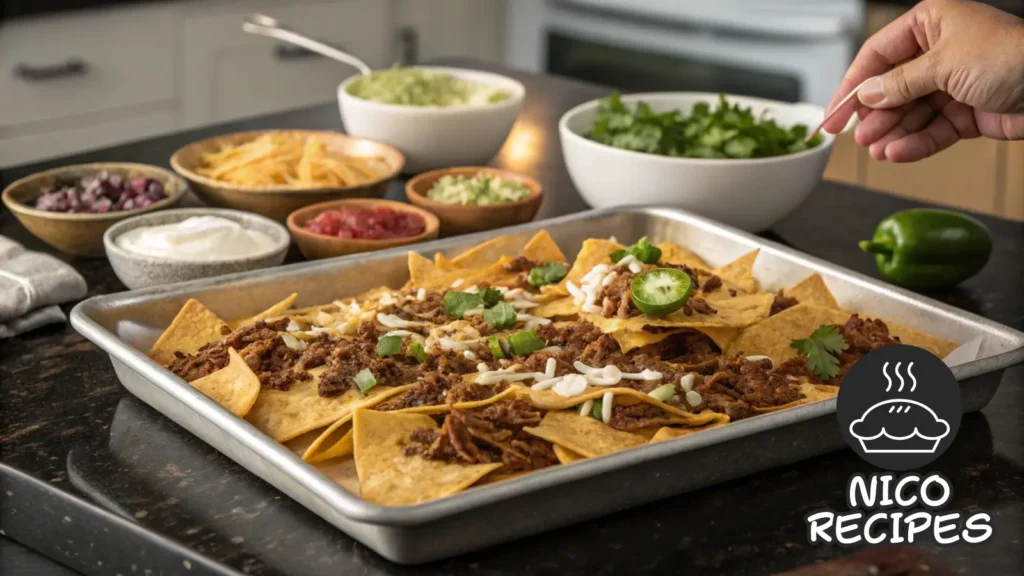 Birria Nachos Cooking